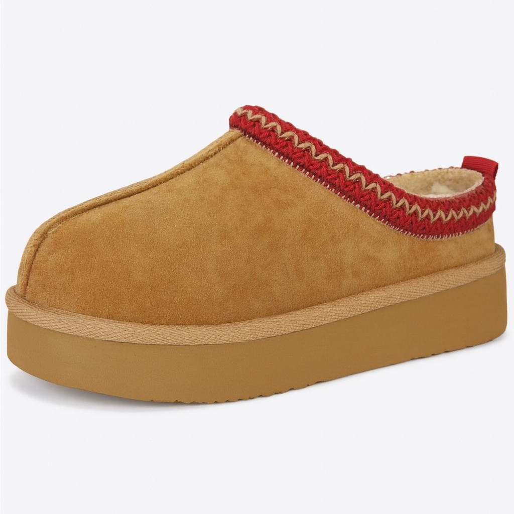 Braided Suede Winter Clogs – Fur-Lined Slip-On Comfort Footwear | The Clog House™
