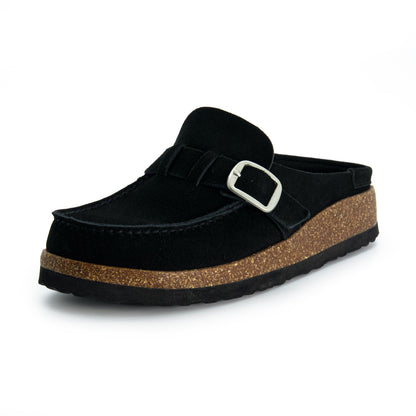 Suede Comfort Cork Clogs