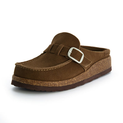 Suede Comfort Cork Clogs