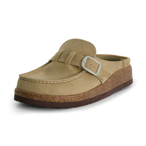 Suede Comfort Cork Clogs